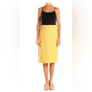 LUGIANA  Skirt 100% LINEN - Summer yellow /mustard size  24